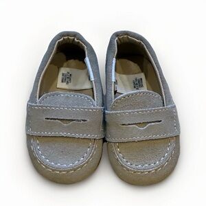Janie And Jack Baby Boy Suede Penny Loafers Size 0-3 Months NWOT